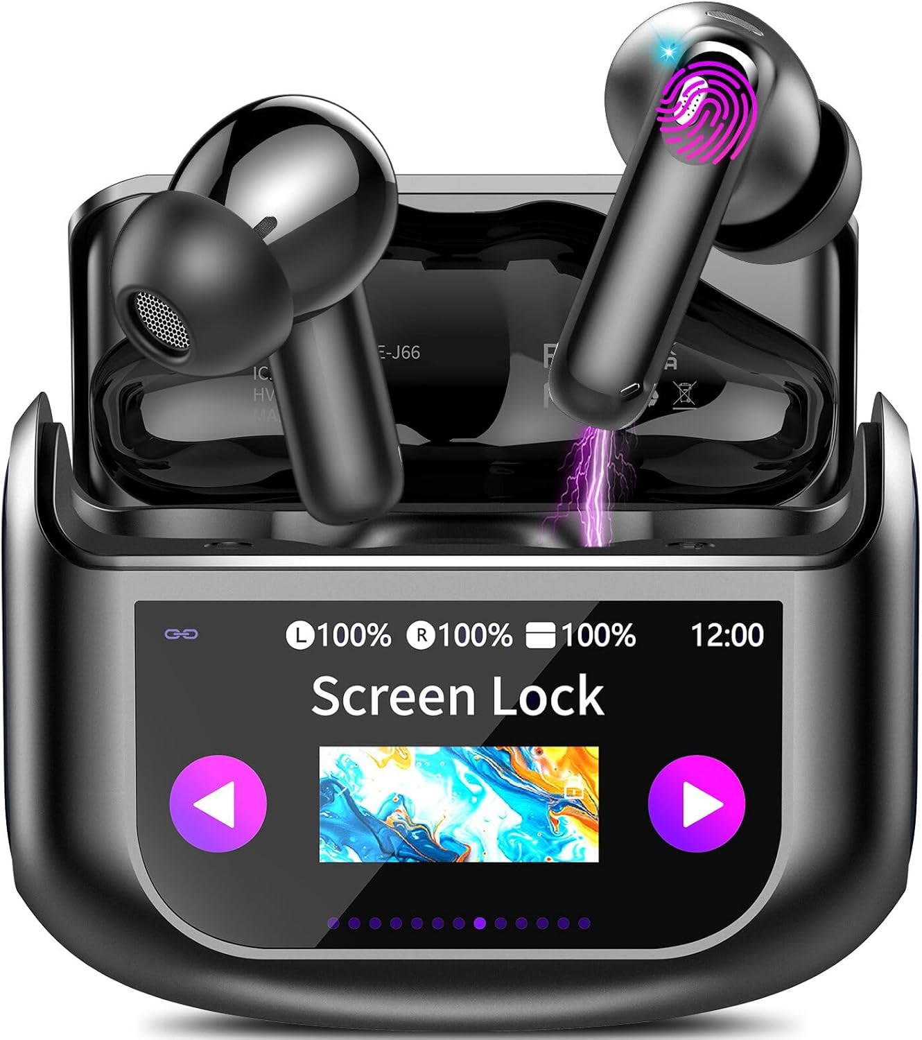 QXUFV AI Translation Earbuds Real Time,164 Language/7 Translation Modes Translator Earbuds with Audio and Video Calls,No Subscription