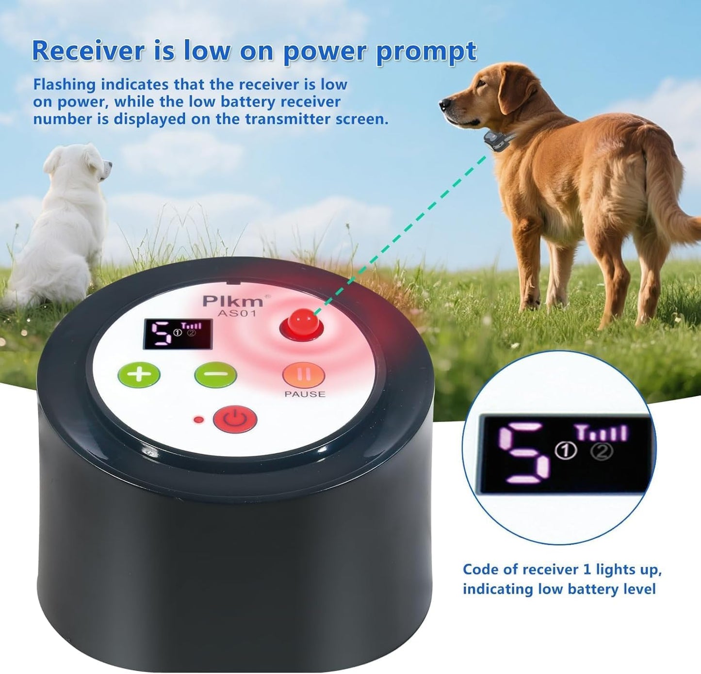 Plkm Dog Wireless Fence Intelligent Electric 2026 Newest Pet Containment System