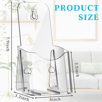 Yookeer 20 Pieces Acrylic Brochure Holder 4 x 8 Inches Rack Card Holder Clear Pamphlet Holders