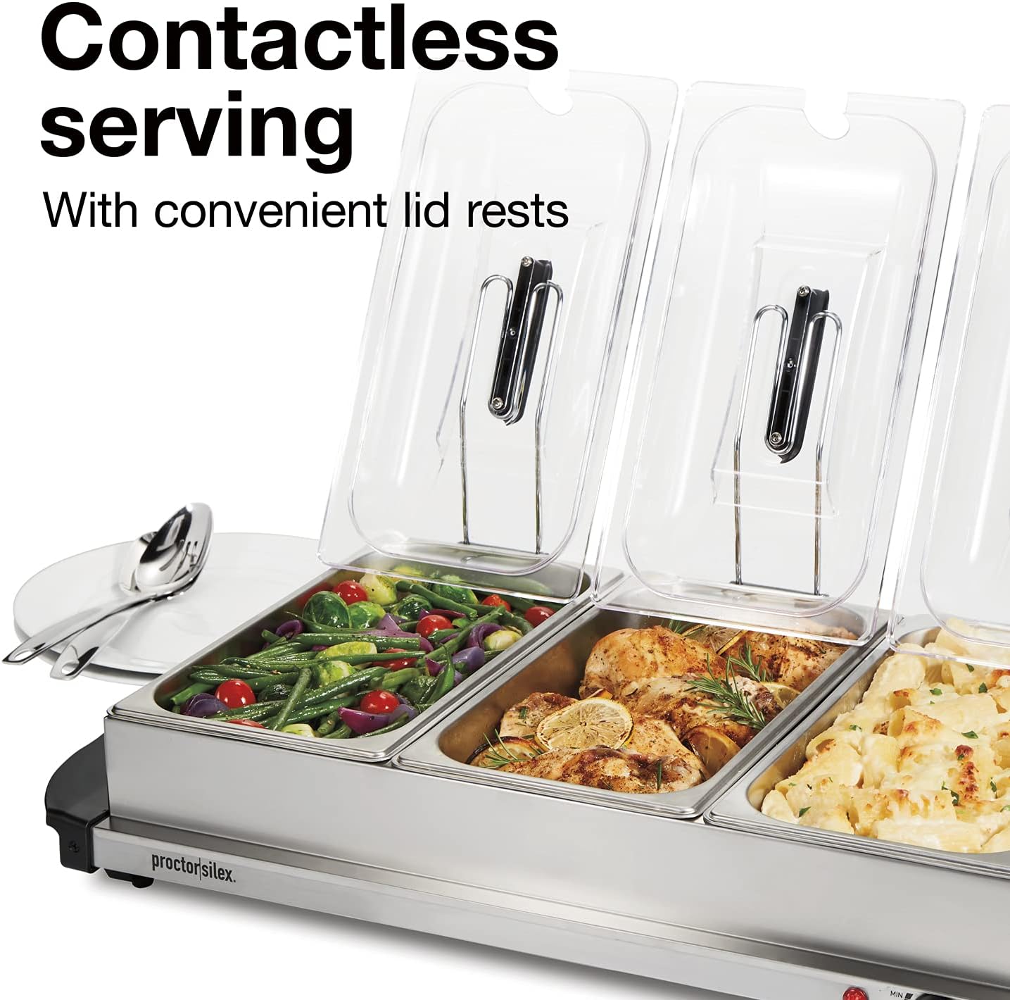 Proctor Silex 2.5 Quart Buffet Server & Food Warmer, Stainless Steel