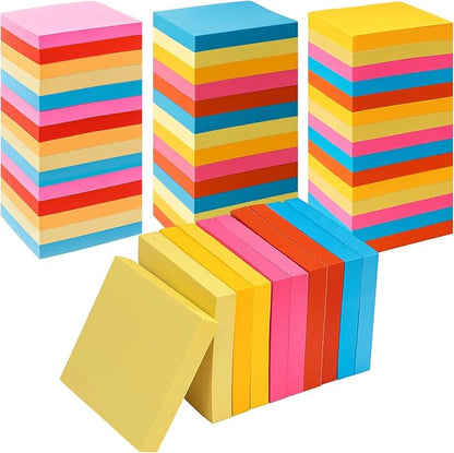 Eaasty 12000 Sheets, 120 Pack Sticky Notes Bulk 3x3 Inch Bright Colors Self Stick Pads 5 Bright Colors 100 Sheets/pad