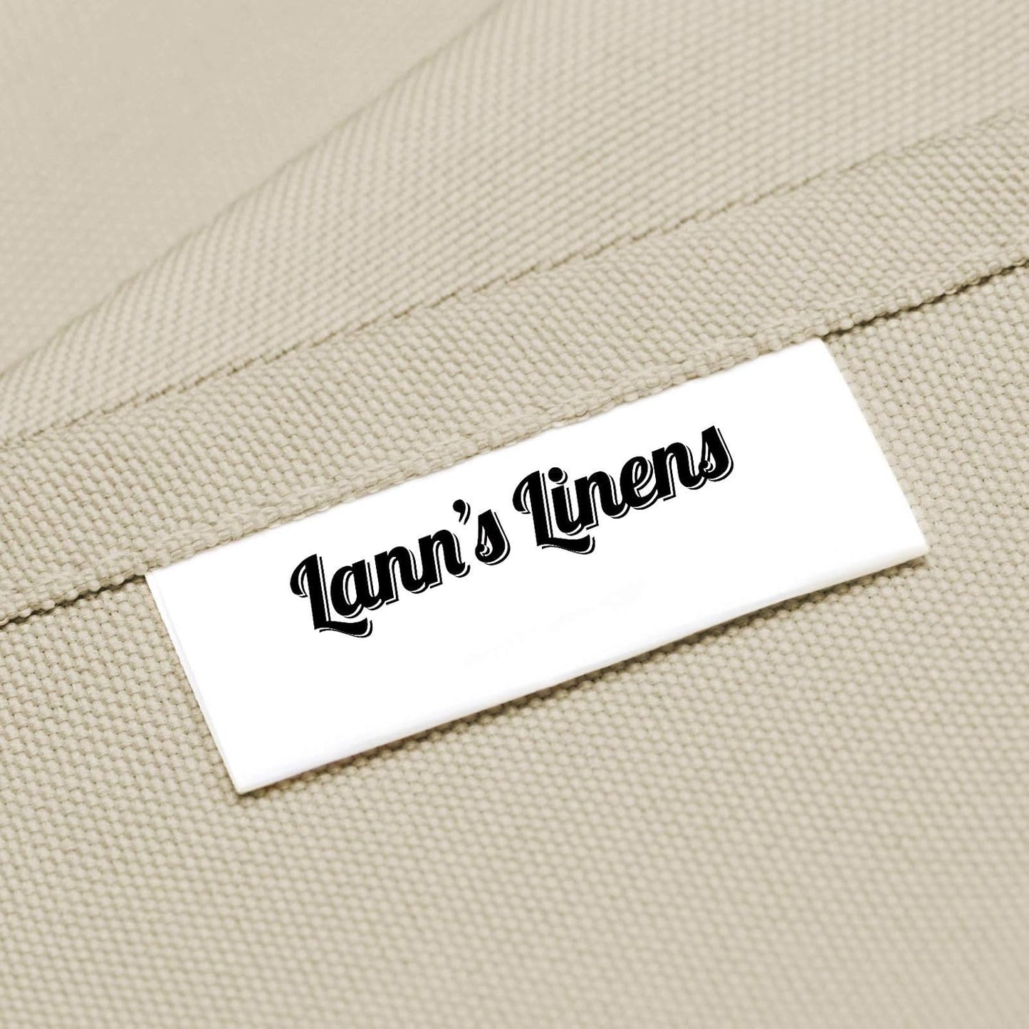 Lann's Linens - 132" Round Premium Tablecloth for Wedding/Banquet/Restaurant - Polyester Fabric Table Cloth - Beige