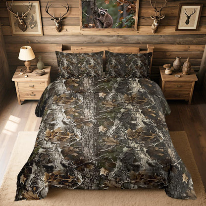 Tree Camo Comforter Set Full Size Kids Bedding Set - Comforter with 2 Pillowcase