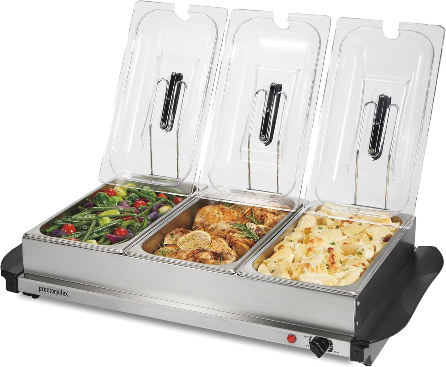 Proctor Silex 2.5 Quart Buffet Server & Food Warmer, Stainless Steel