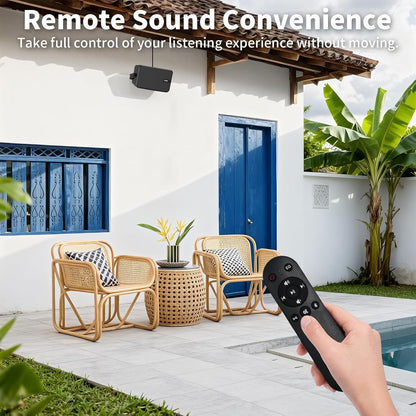 MWAU MZ-622 Bluetooth Wall-Mounted Speaker, 2-Pack, Black