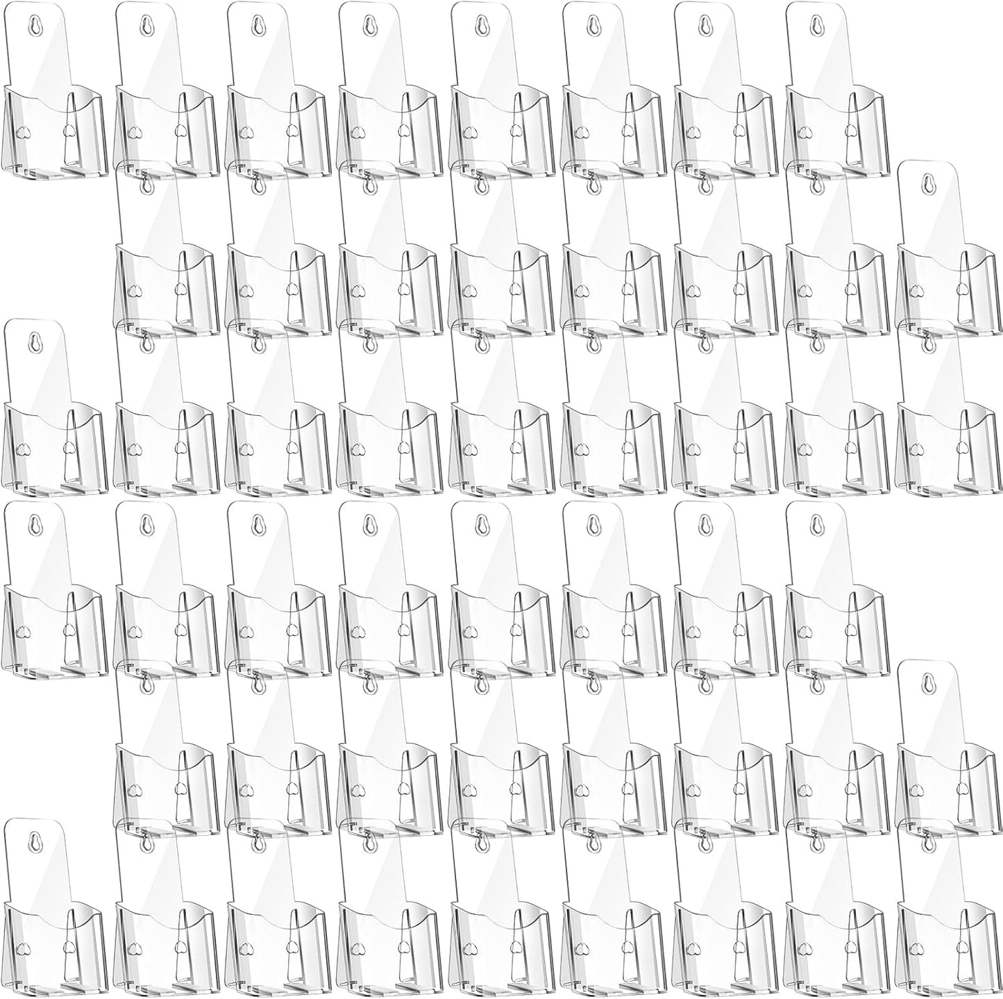 Yookeer 20 Pieces Acrylic Brochure Holder 4 x 8 Inches Rack Card Holder Clear Pamphlet Holders