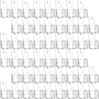 Yookeer 20 Pieces Acrylic Brochure Holder 4 x 8 Inches Rack Card Holder Clear Pamphlet Holders