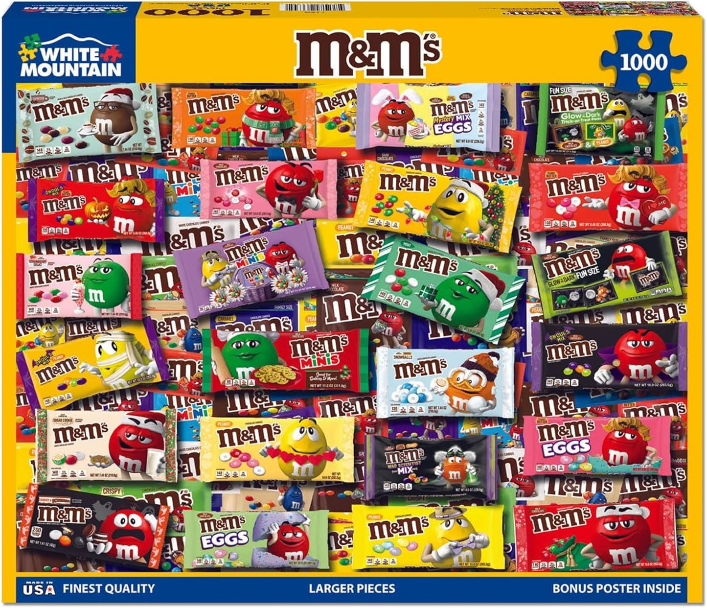 M&M's - 1000 Piece Jigsaw Puzzle by White Mountain