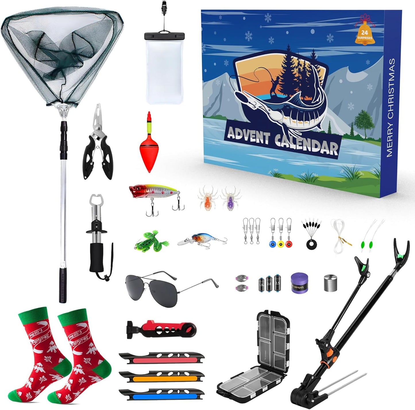 2025 Fishing Advent Calendar for Fishing Lovers, 24 Suprises