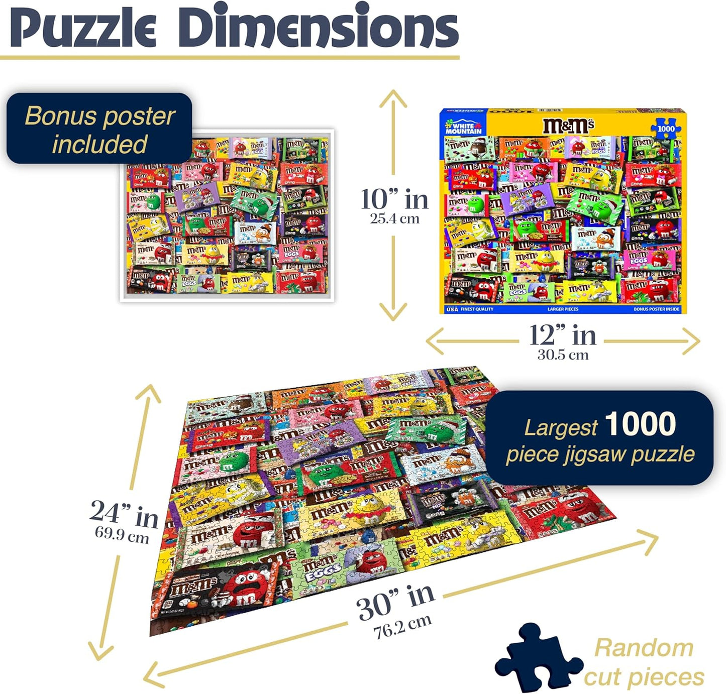 M&M's - 1000 Piece Jigsaw Puzzle by White Mountain