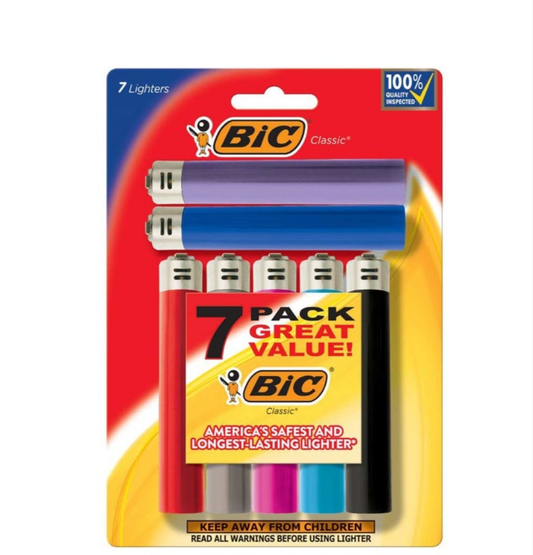 Bic Lighters (7 Pack)