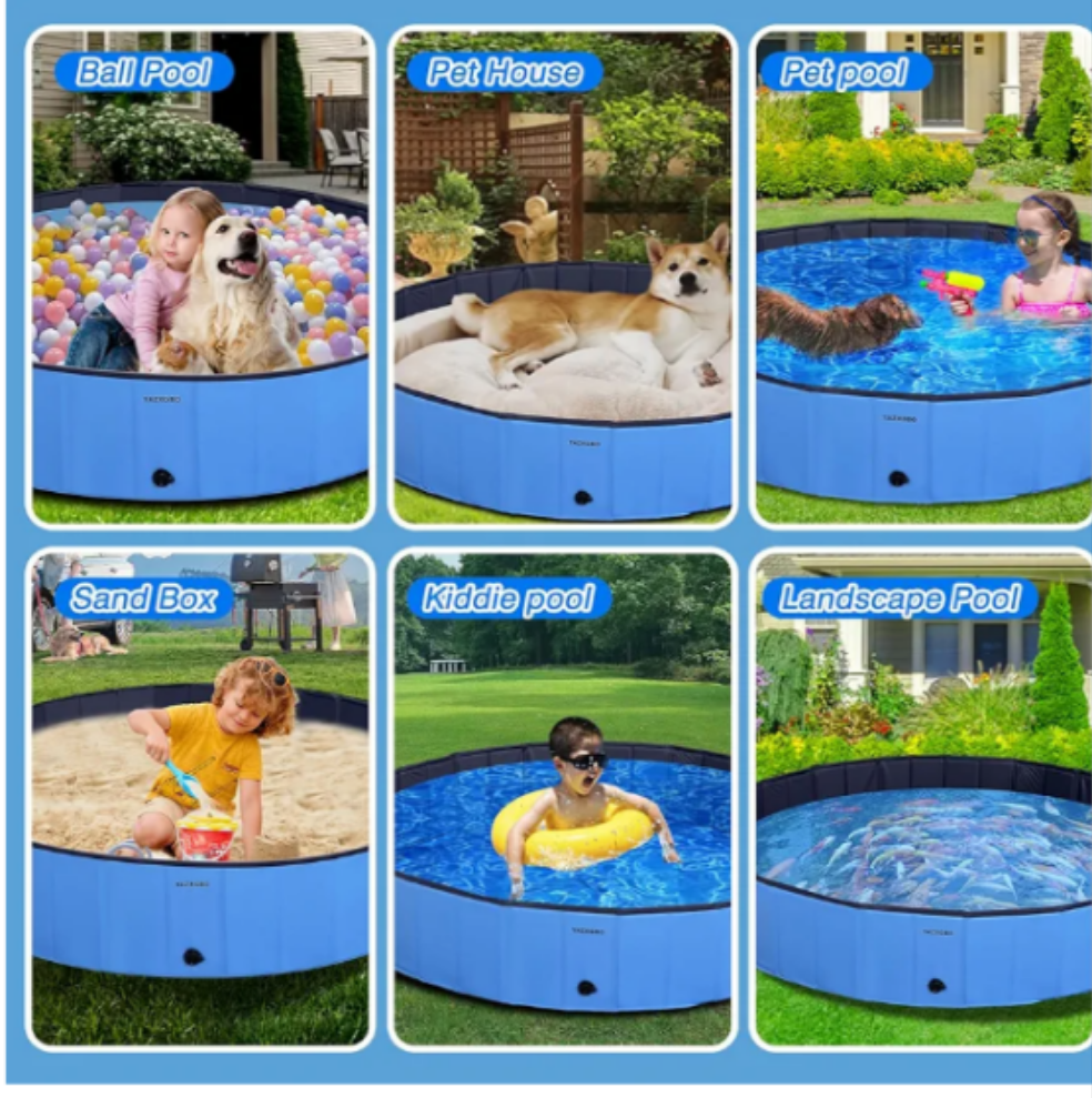 Foldable 62" Outdoor Dog Pool