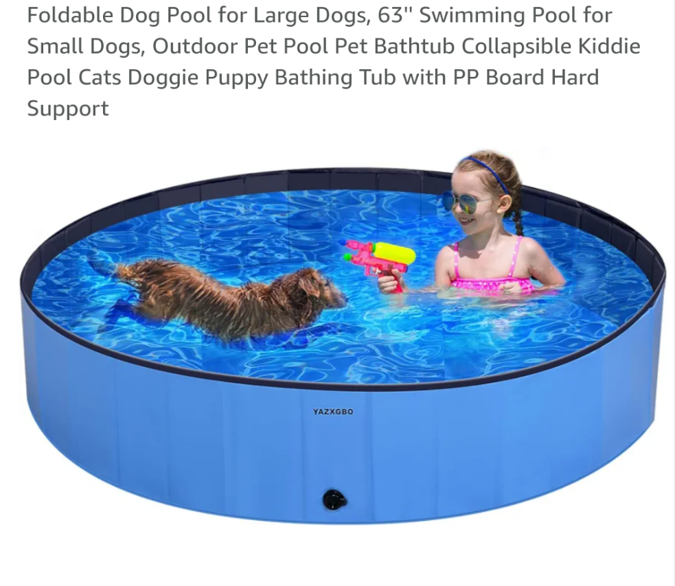 Foldable 62" Outdoor Dog Pool