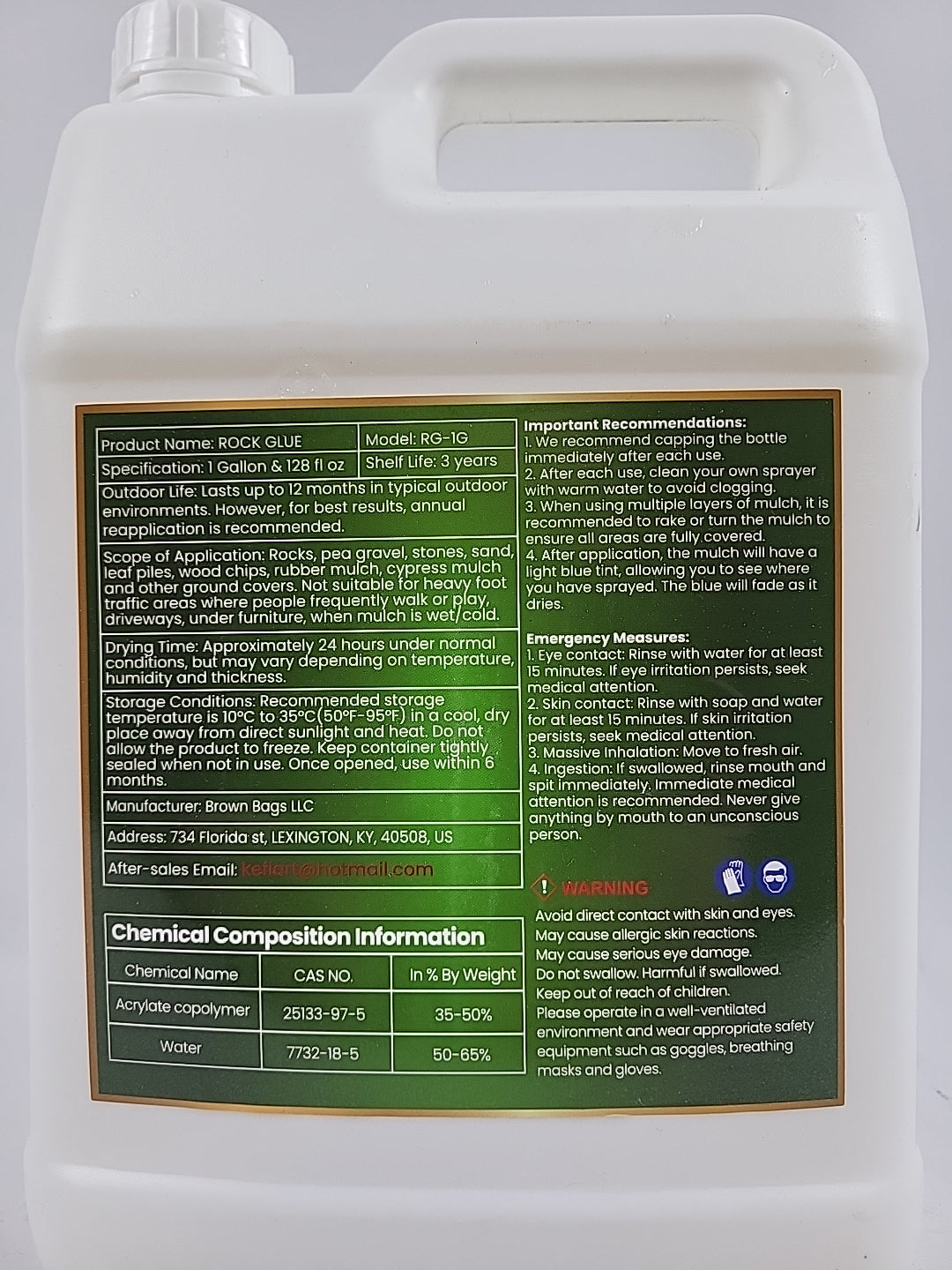 Rock Glue Max Locking Technology,  128 oz