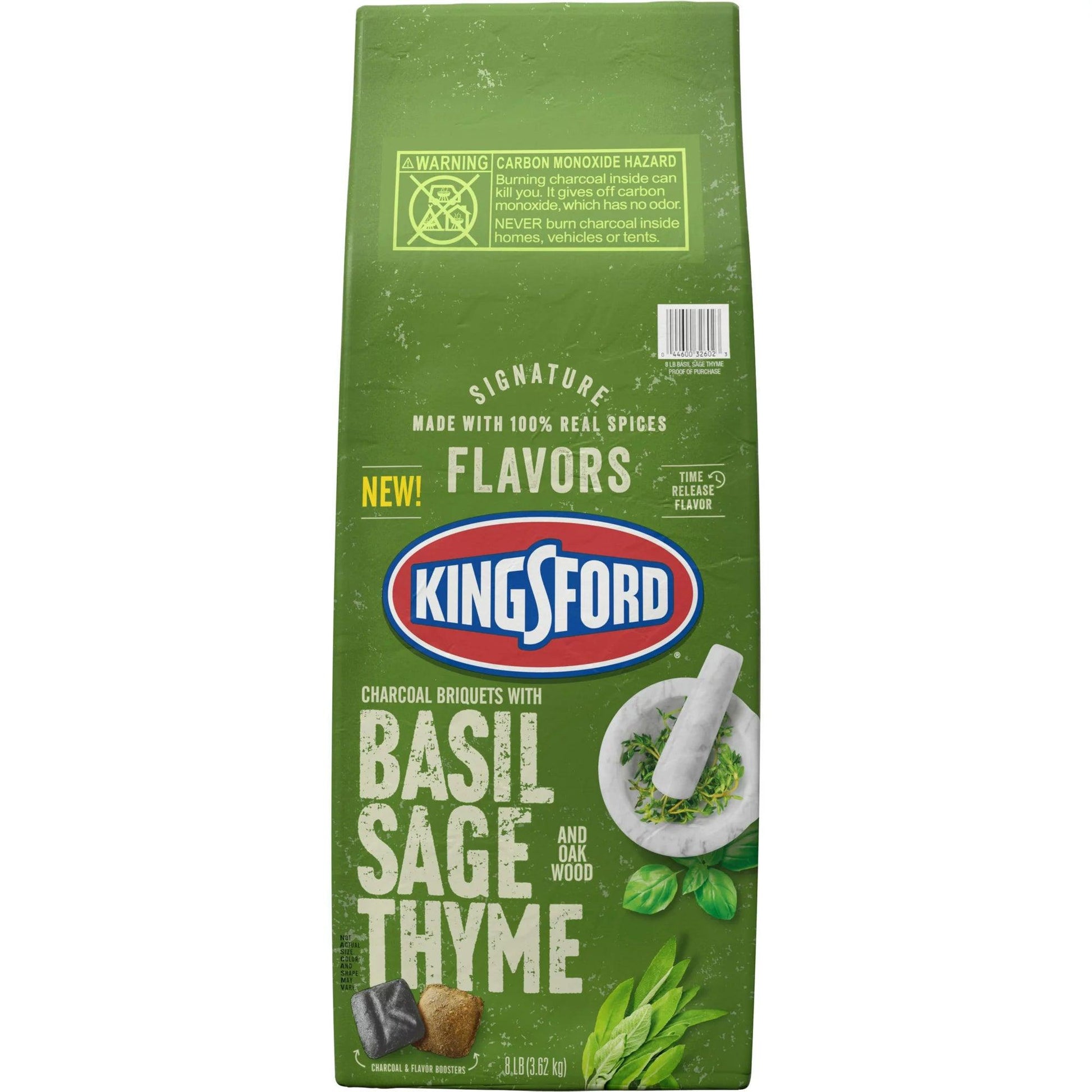 KINGSFORD Signature Flavors All Natural Basil Sage Thyme Charcoal Briquettes - Lima Deals