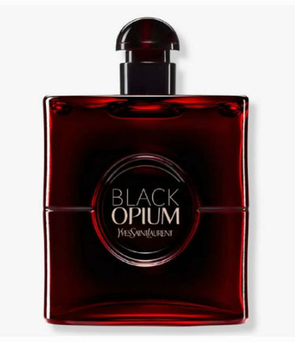 Yves Saint Laurent Black Opium Eau de Parfum Over Red with Cherry & Coffee, 3 oz.