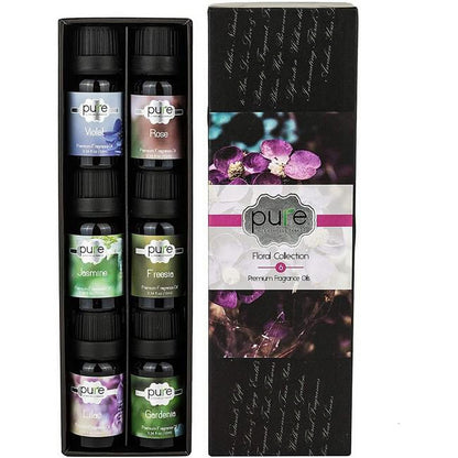 Pure By Rachelle Parker Premium Grade Floral Fragrance Oil Set - Set of 6