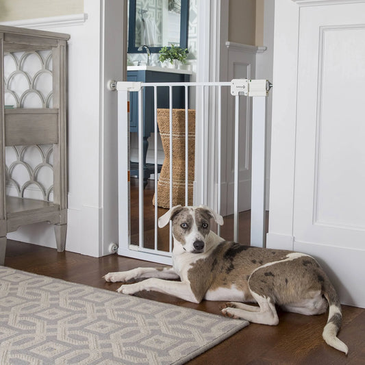 Safety 1st Easy Install Walk-Through Baby Gate 29-38"x28" White Metal