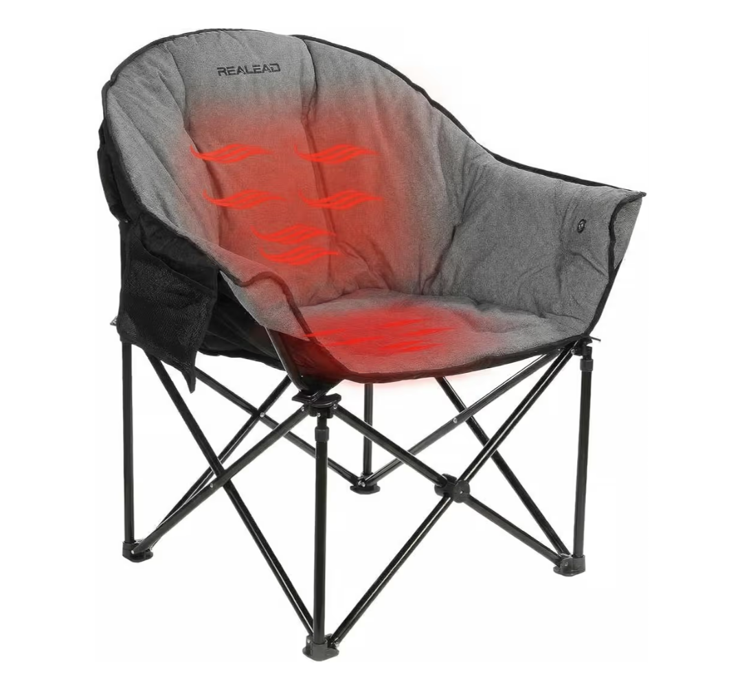 Heated Outdoor Folding Portable Chair