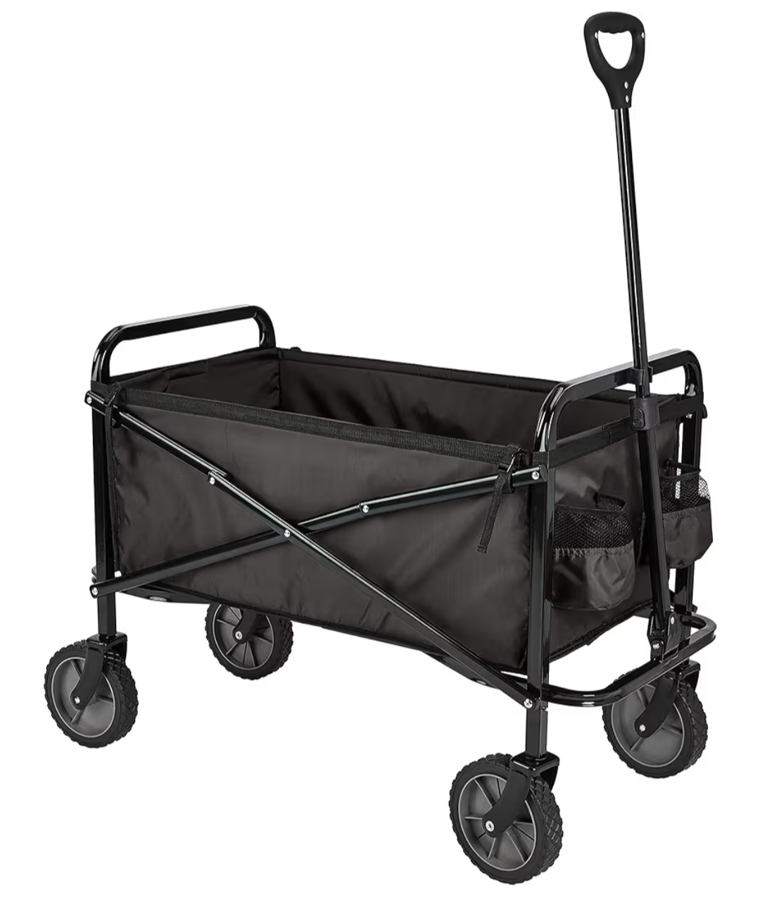 Amazon Basics Outdoor Utility Wagon, 41"×20" Black
