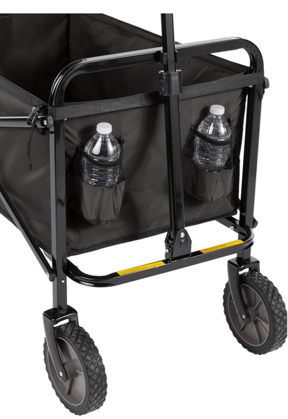 Amazon Basics Outdoor Utility Wagon, 41"×20" Black