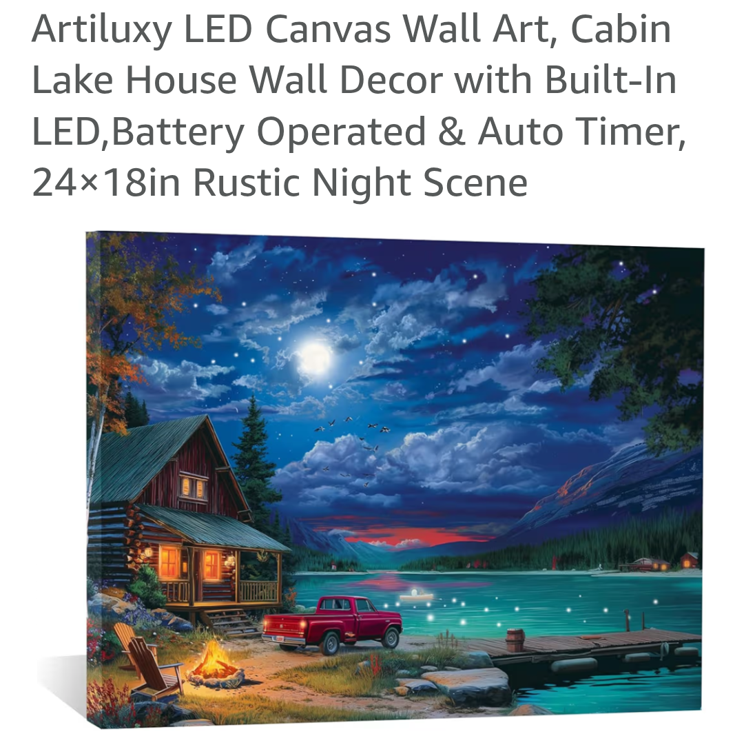 Artiluxy LED Canvass Wall Art 18"x 24"