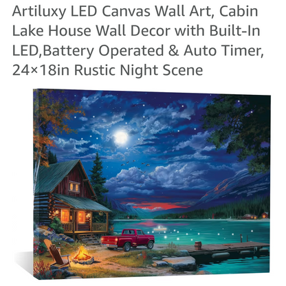 Artiluxy LED Canvass Wall Art 18"x 24"