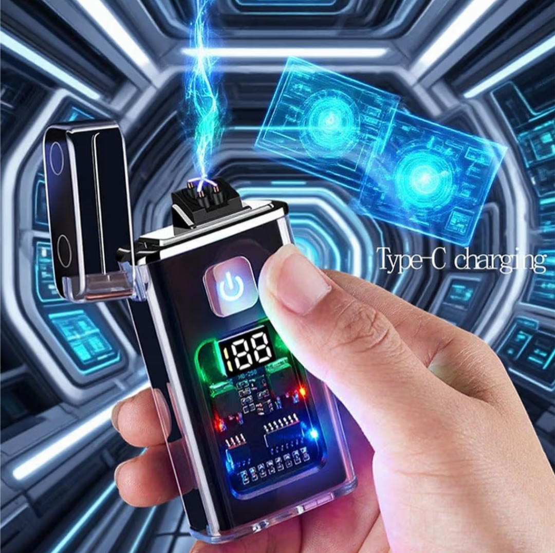 Plasma Fluid-Free Lighter, USB Charged, Pink