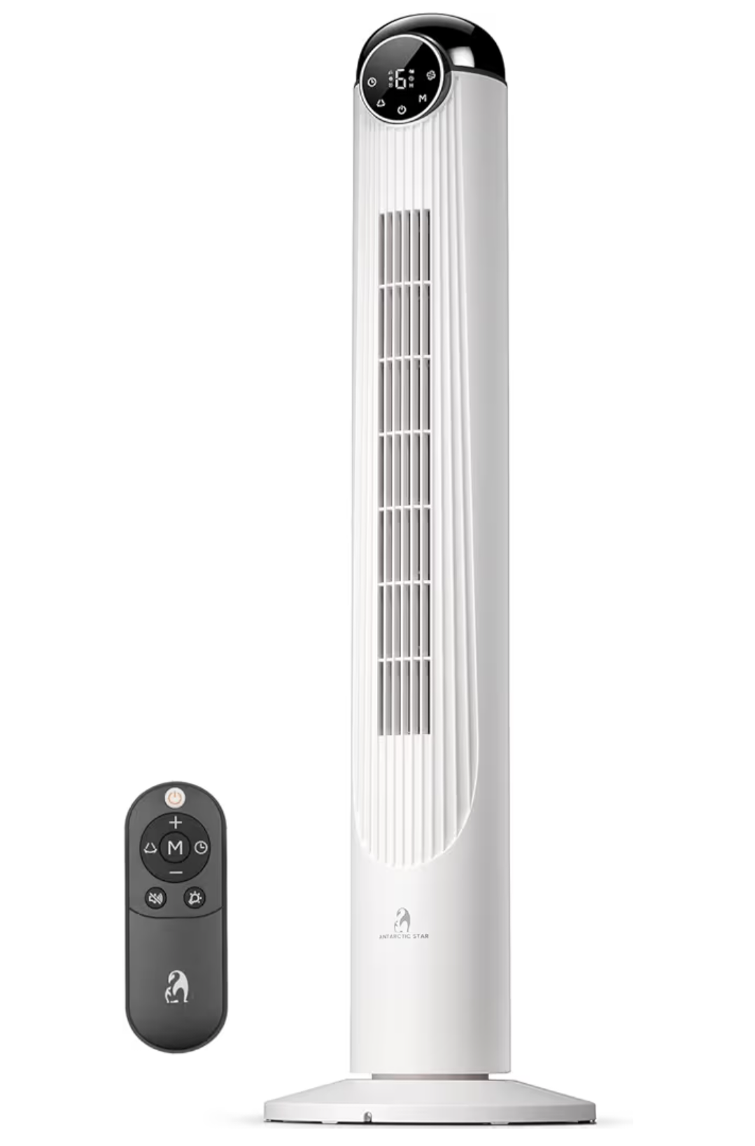 Antarctic Star 42" Oscillating Tower Fan with Remote, White