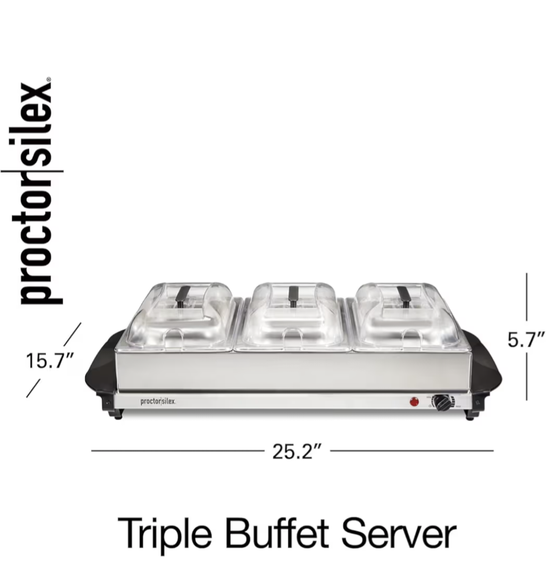 Proctor Silex Stainless Steel Buffet Server and Warmer
