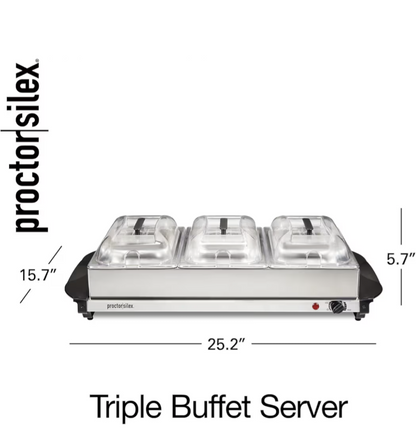 Proctor Silex Stainless Steel Buffet Server and Warmer