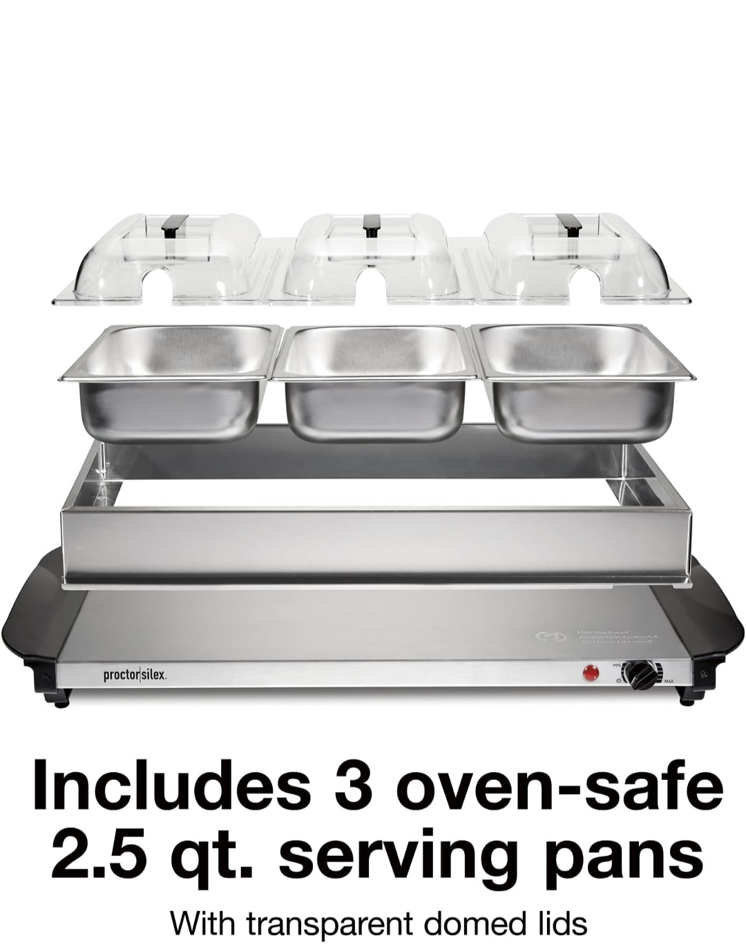 Proctor Silex Stainless Steel Buffet Server and Warmer