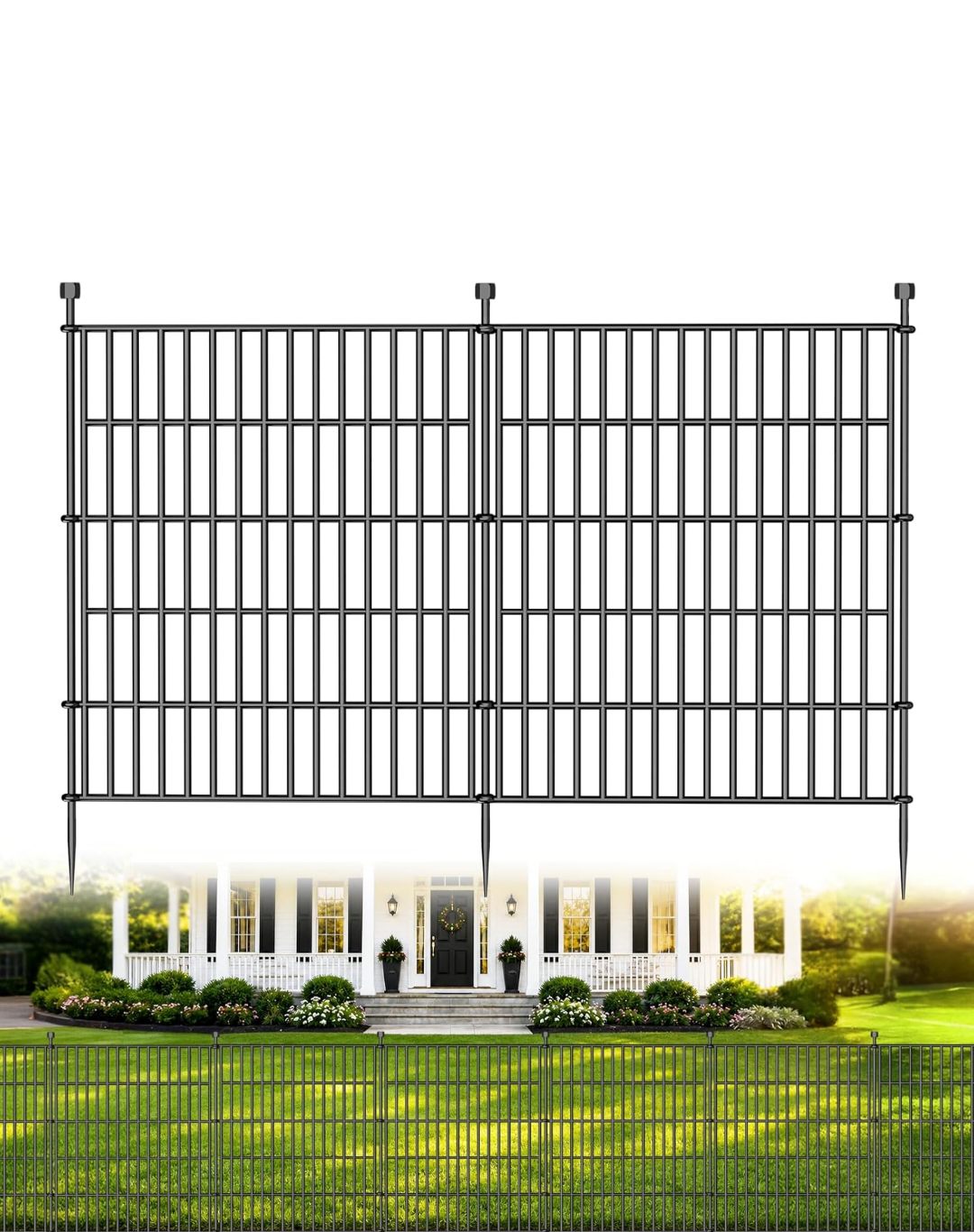 Metal Garden Fencing 32"h x 28"w x 10 Panels
