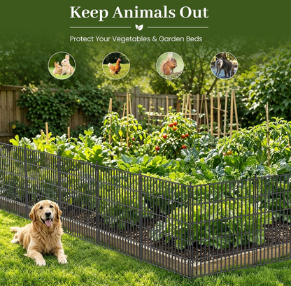 Metal Garden Fencing 32"h x 28"w x 10 Panels