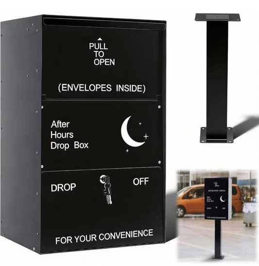 Drop Collection Box with Mount Post 16" x 13" x 4"