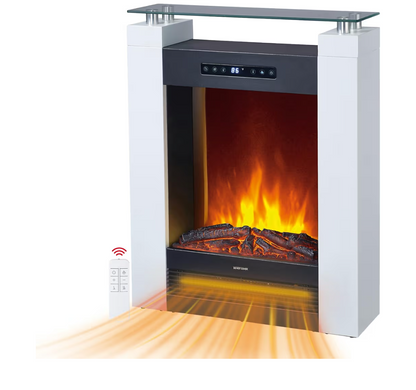 Wide Freestanding Electric Fireplace with Remote & Touch Control, 1500W