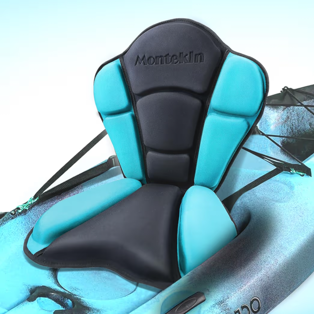 Thickened Kayak Seat with Back Support, Cushioned, Sit-on-Top