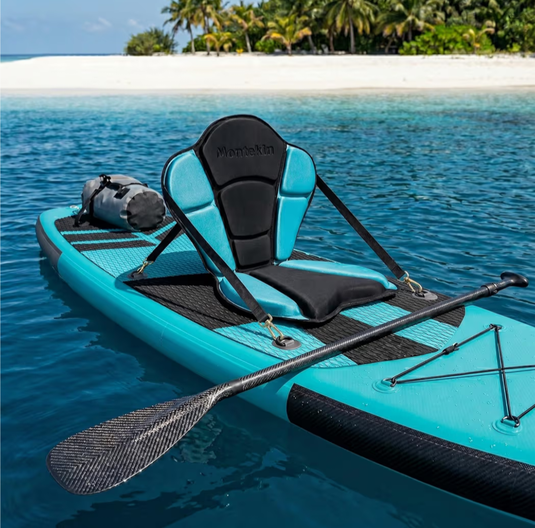 Thickened Kayak Seat with Back Support, Cushioned, Sit-on-Top