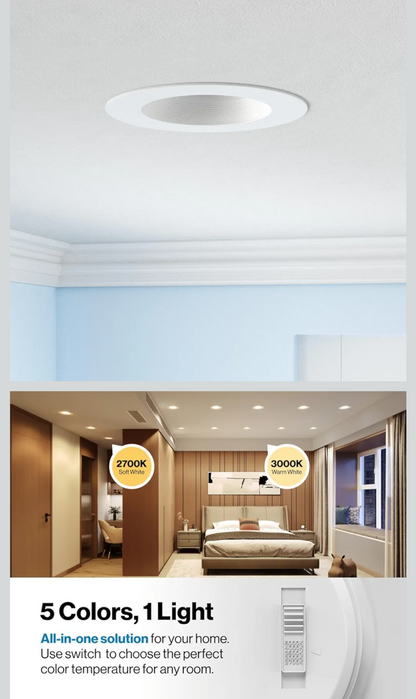 Sunco 20 Pack Recessed Lighting 6 Inch, Retrofit Can Lights