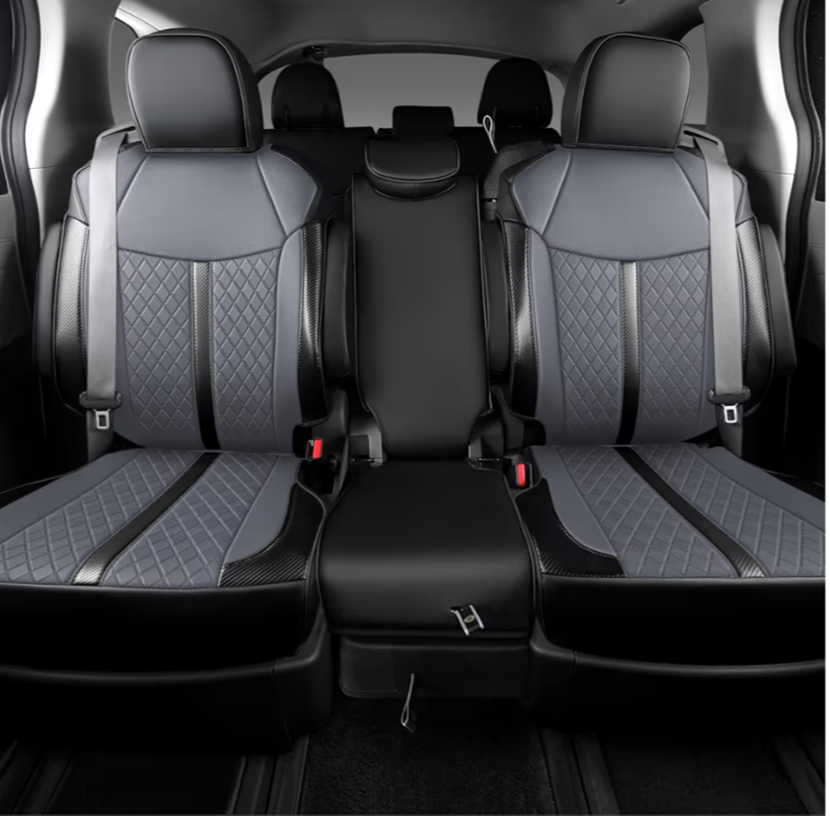 Custom Fit Sienna Seat Covers for 2021 -2026 Toyota Sienna LE XLE 8- Seater