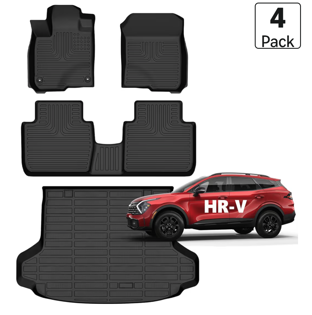 Honda HR-V All-Weather Floor and Cargo Mats 2023 - 2027 (Include Hybrid) Sport/LX/EX-L