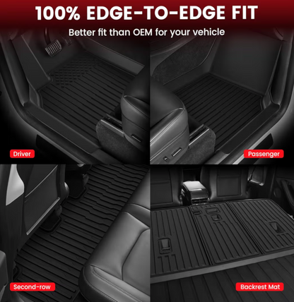 LASFIT 10PCS Floor Mats for Tesla Model Y Juniper 2026 2025, TPE