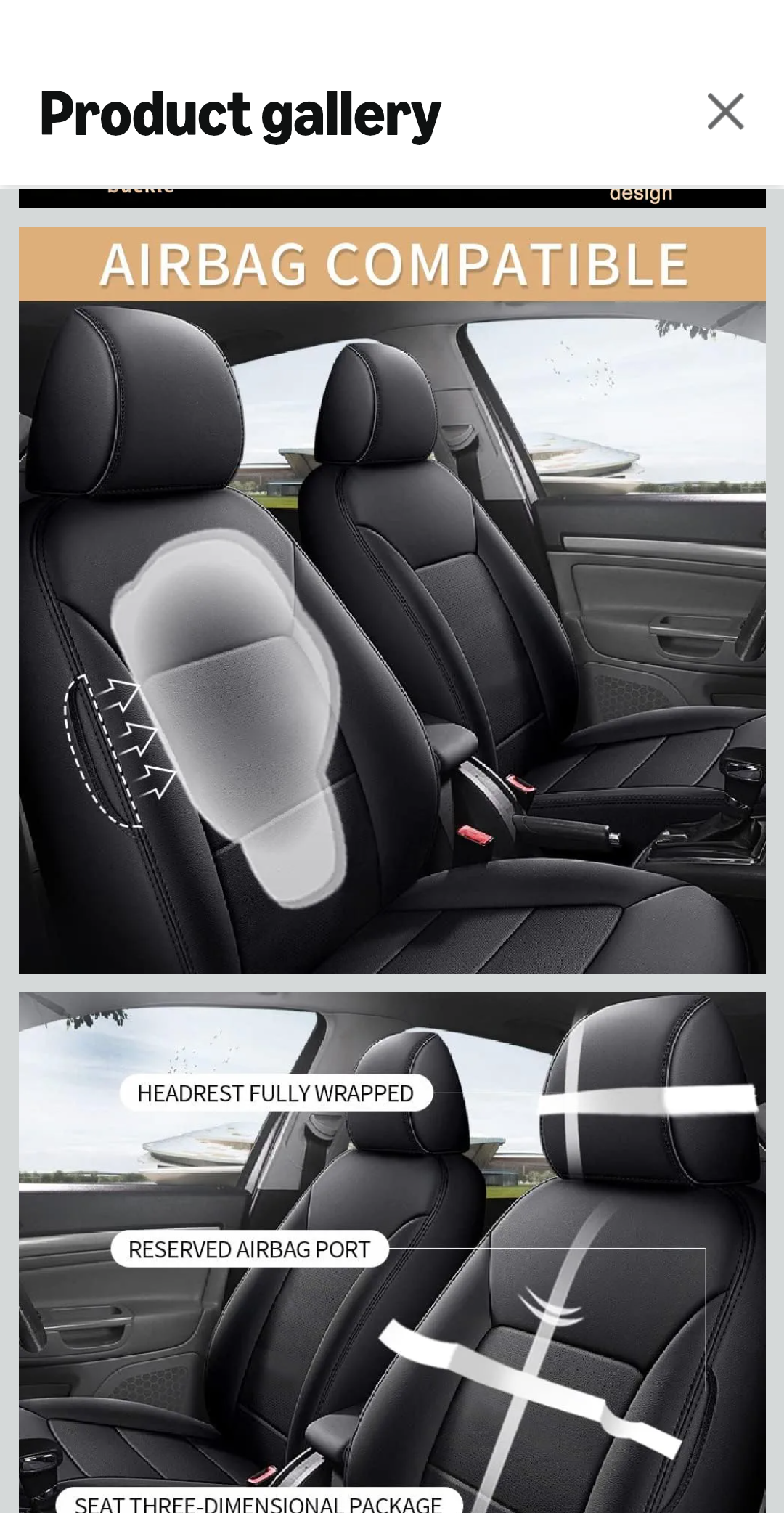 Custom Fit Seat Covers for Chevy Blazer 2019 2020 2021 2022 2023 2024 Full Set Premium Faux Leather Comfort Protection (Black)