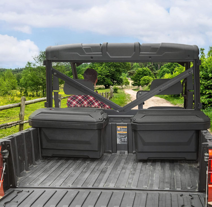 KEMIMOTO UTV Bed Storage Box, 45.3L/11.9GAL Large Capacity Compatible with Polaris Ranger 1000, 900, 570, 700, Ranger XP 1000, XP 900 2013-2026, Solid Bed Cargo Box (Right/Passenger Side)