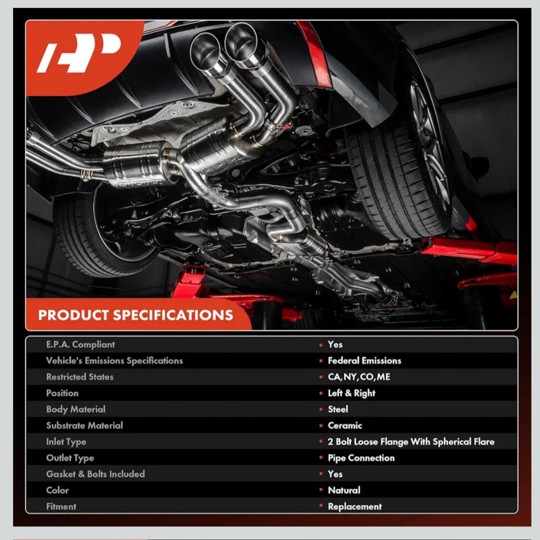 A-Premium Left and Right Catalytic Converter, E.P.A Compliant Compatible with Ford F-150 2004-2008 & Lincoln 2006-2008 Mark LT, 5.4L, RWD