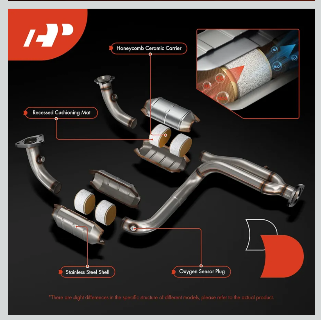 A-Premium Left and Right Catalytic Converter, E.P.A Compliant Compatible with Ford F-150 2004-2008 & Lincoln 2006-2008 Mark LT, 5.4L, RWD