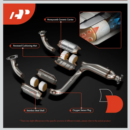 A-Premium Left and Right Catalytic Converter, E.P.A Compliant Compatible with Ford F-150 2004-2008 & Lincoln 2006-2008 Mark LT, 5.4L, RWD