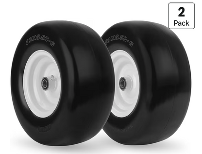 13x6.50-6 Flat Free Lawn Mower Tire and Wheel