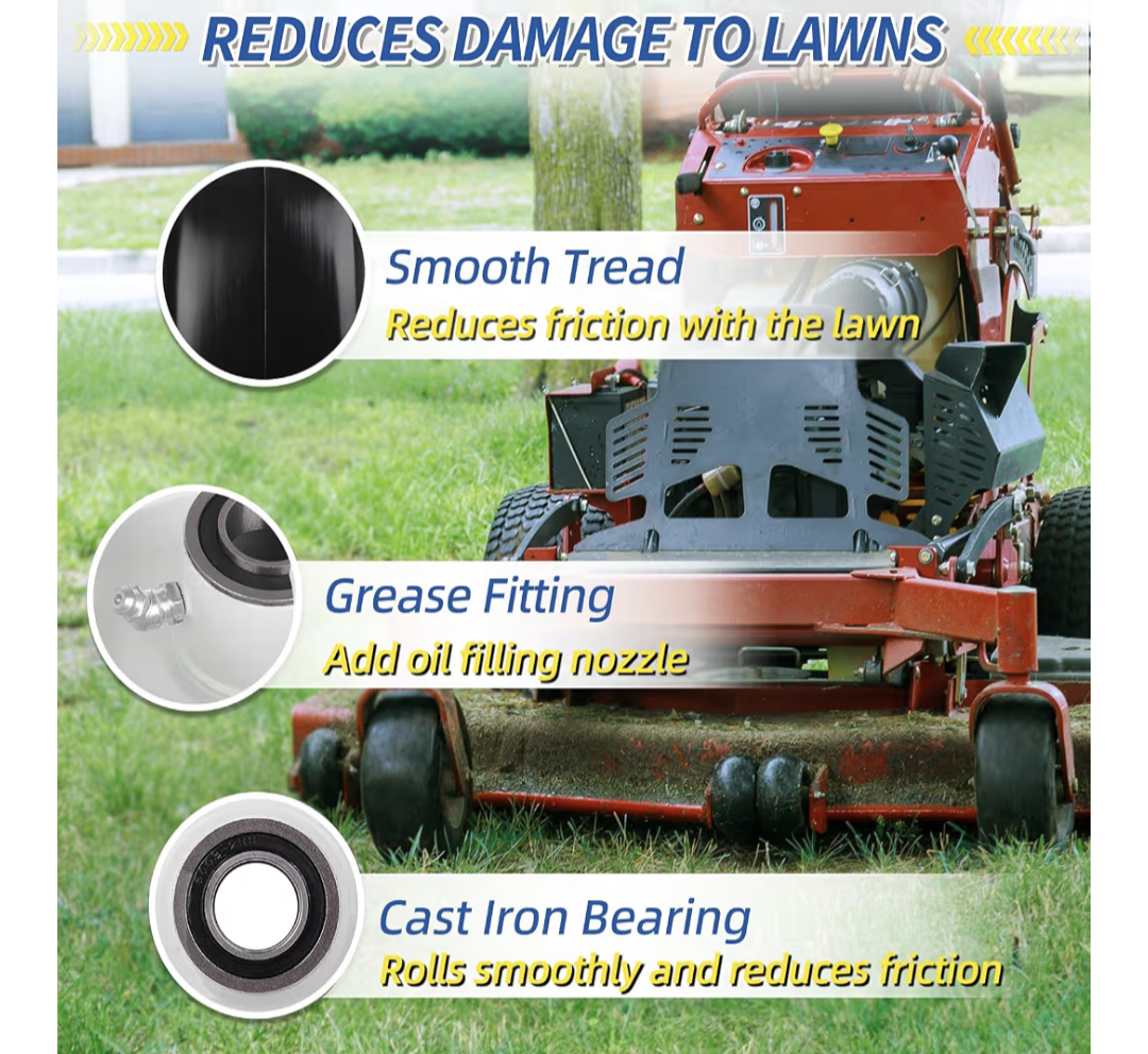 13x6.50-6 Flat Free Lawn Mower Tire and Wheel