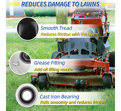 13x6.50-6 Flat Free Lawn Mower Tire and Wheel